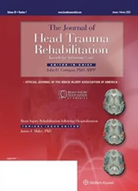 Journal of Head Trauma Rehabilitation | Lippincott | Zeitschrift | sack.de