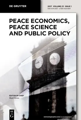 Peace Economics, Peace Science and Public Policy | De Gruyter | Zeitschrift | sack.de
