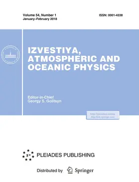 Izvestiya, Atmospheric and Oceanic Physics | Pleiades Publishing | Zeitschrift | sack.de