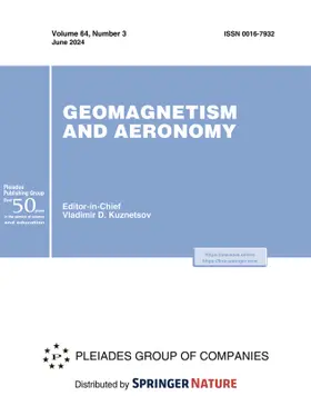  Geomagnetism and Aeronomy | Zeitschrift |  Sack Fachmedien