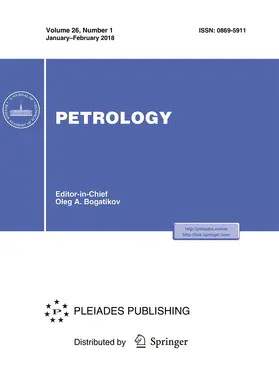 Editor-in-Chief: Oleg A. Bogatikov |  Petrology | Zeitschrift |  Sack Fachmedien