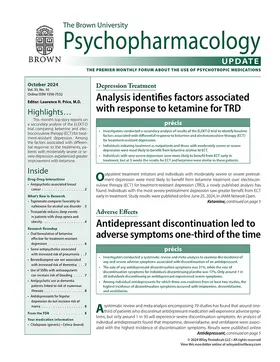  The Brown University Psychopharmacology Update | Zeitschrift |  Sack Fachmedien