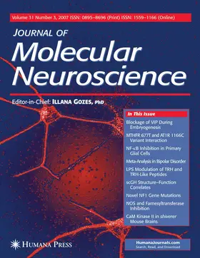 Editor-in-Chief: Illana Gozes |  Journal of Molecular Neuroscience | Zeitschrift |  Sack Fachmedien