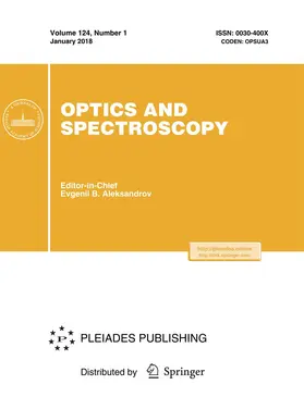 Editor-in-Chief: Evgenii B. Aleksandrov |  Optics and Spectroscopy | Zeitschrift |  Sack Fachmedien
