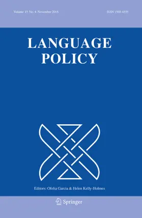 Editors-in-Chief: O. Garcia / H. Kelly-Holmes |  Language Policy | Zeitschrift |  Sack Fachmedien