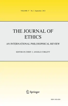 Founding Editor: J. Angelo Corlett |  The Journal of Ethics | Zeitschrift |  Sack Fachmedien