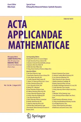 Editors-in-Chief: J. King / B. Perthame |  Acta Applicandae Mathematicae | Zeitschrift |  Sack Fachmedien