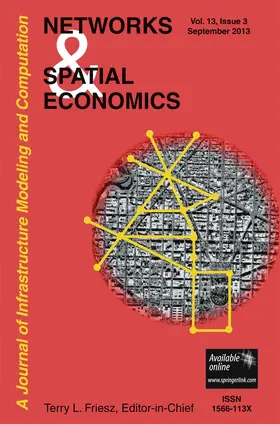 Editor-in-Chief: Terry Friesz |  Networks and Spatial Economics | Zeitschrift |  Sack Fachmedien