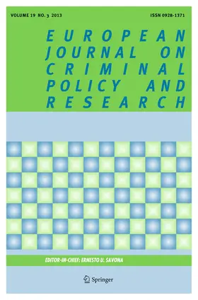European Journal on Criminal Policy and Research | Springer | Zeitschrift | sack.de
