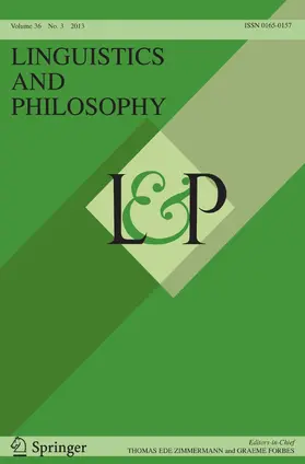 Co-Editors-in-Chief: Th.E. Zimmermann / G. Forbes |  Linguistics and Philosophy | Zeitschrift |  Sack Fachmedien
