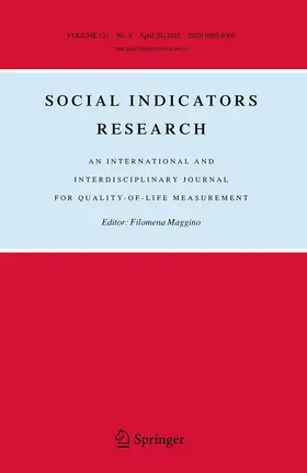 Editor-in-Chief: Filomena Maggino |  Social Indicators Research | Zeitschrift |  Sack Fachmedien