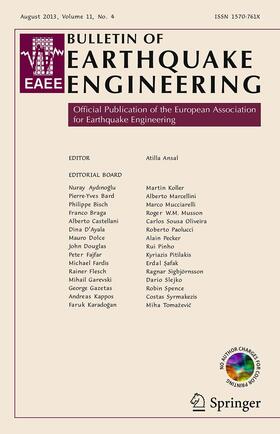Main editor: Atilla Ansal |  Bulletin of Earthquake Engineering | Zeitschrift |  Sack Fachmedien