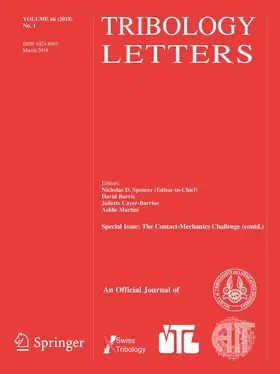 Tribology Letters | Springer | Zeitschrift | www.sack.de