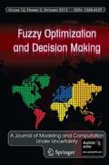 Editor-in-Chief: Shu-Cherng Fang |  Fuzzy Optimization and Decision Making | Zeitschrift |  Sack Fachmedien