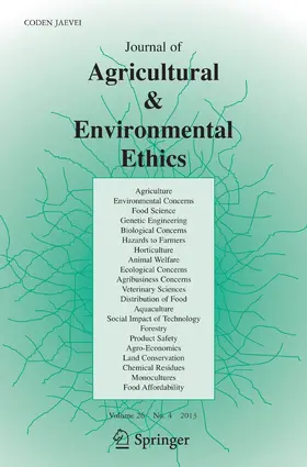 Journal of Agricultural and Environmental Ethics | Springer | Zeitschrift | sack.de