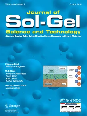Editor-in-Chief: Michel Aegerter |  Journal of Sol-Gel Science and Technology | Zeitschrift |  Sack Fachmedien