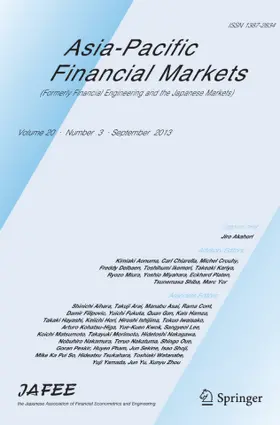 Asia-Pacific Financial Markets | Springer | Zeitschrift | www.sack.de