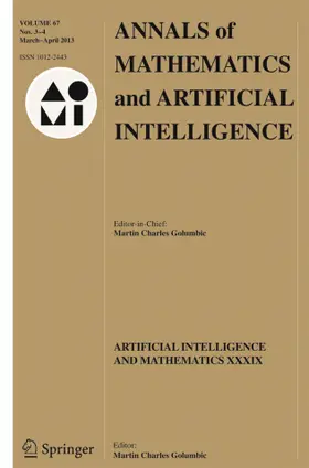 Editor-in-Chief: Martin C. Golumbic |  Annals of Mathematics and Artificial Intelligence | Zeitschrift |  Sack Fachmedien