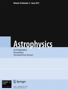 Astrophysics | Springer | Zeitschrift | www.sack.de