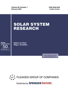 Editor-in-Chief: Mikhail Y. Marov |  Solar System Research | Zeitschrift |  Sack Fachmedien