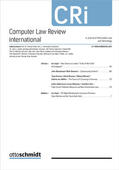Prof. Dr. Thomas Dreier, Dr. Jens-L. Gaster, RA Thomas Heymann |  Computer Law Review International - Cri | Zeitschrift |  Sack Fachmedien