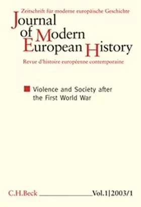Beyrau, Dietrich / Borodziej, Wlodzimierz / Burin, Philippe u.a. |  Journal of Modern European History (JMEH) | Zeitschrift |  Sack Fachmedien