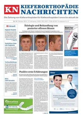  KN Kieferorthopädie Nachrichten | Zeitschrift |  Sack Fachmedien