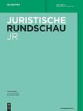 Hrsg. v. Olzen, Dirk / Schäfer, Gerhard |  Juristische Rundschau | Zeitschrift |  Sack Fachmedien