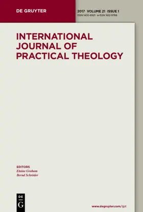  International Journal of Practical Theology | Zeitschrift |  Sack Fachmedien