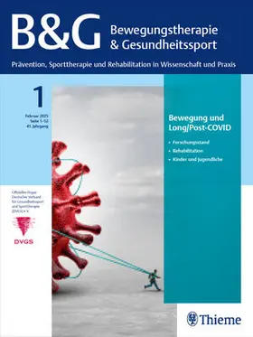 Professor Dr. Gerhard Huber, Professor Dr. Sportwiss. Klaus Schüle |  B&G Bewegungstherapie und Gesundheitssport | Zeitschrift |  Sack Fachmedien