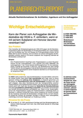  Planerrechts-Report | Zeitschrift |  Sack Fachmedien