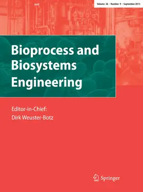  Bioprocess and Biosystems Engineering | Zeitschrift |  Sack Fachmedien