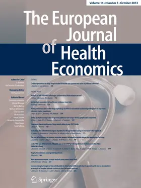 Editor-in-Chief: J.-Matthias Graf von der Schulenburg |  The European Journal of Health Economics | Zeitschrift |  Sack Fachmedien