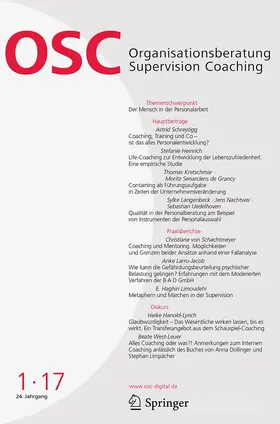 Herausgeber: Heidi Möller |  Organisationsberatung, Supervision, Coaching | Zeitschrift |  Sack Fachmedien