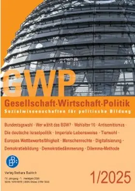 Edmund Budrich, Prof. Dr. Johannes Kopp, Stefan Liebig, Sibylle Reinhardt, Roland Sturm |  GWP - Gesellschaft. Wirtschaft. Politik | Zeitschrift |  Sack Fachmedien