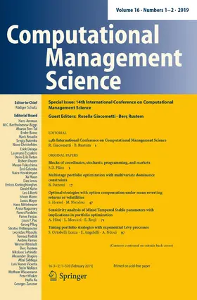 Computational Management Science | Springer | Zeitschrift | sack.de