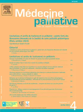 Medecine Palliative | Elsevier Masson | Zeitschrift | sack.de