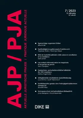  AJP Aktuelle Juristische Praxis | Zeitschrift |  Sack Fachmedien