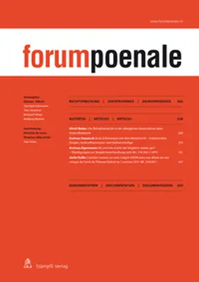 forumpoenale | Stämpfli | Zeitschrift | www.sack.de