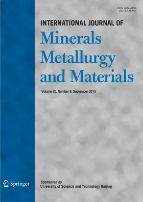 International Journal of Minerals, Metallurgy and Materials | Zeitschrift |  Sack Fachmedien