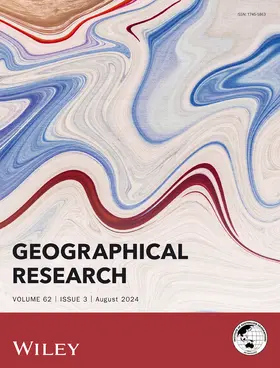 Geographical Research | Zeitschrift |  Sack Fachmedien