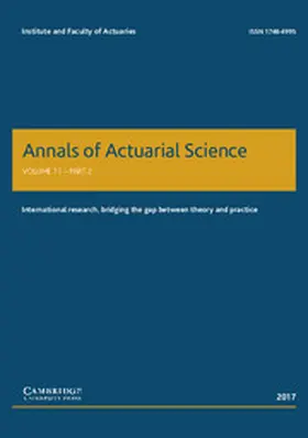  Annals of Actuarial Science | Zeitschrift |  Sack Fachmedien