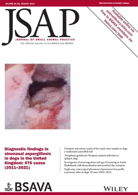  Journal of Small Animal Practice | Zeitschrift |  Sack Fachmedien