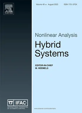 Nonlinear Analysis: Hybrid Systems | Elsevier | Zeitschrift | sack.de