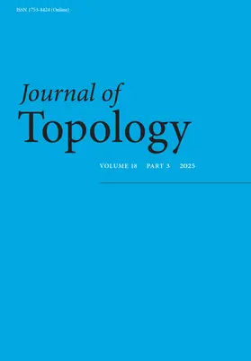  Journal of Topology | Zeitschrift |  Sack Fachmedien