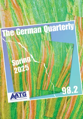 The German Quarterly | Zeitschrift |  Sack Fachmedien