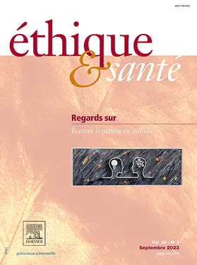 Ethique & Sante | Elsevier Masson | Zeitschrift | sack.de