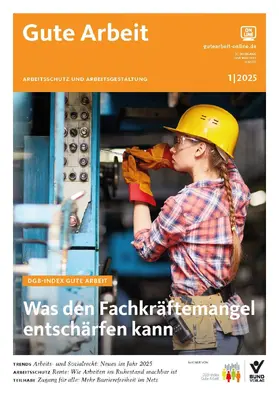 Bund-Verlag GmbH |  Gute Arbeit | Zeitschrift |  Sack Fachmedien