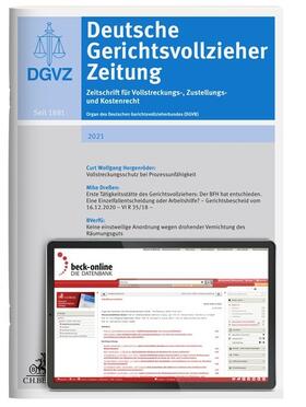  Deutsche Gerichtsvollzieher Zeitung (DGVZ) | Zeitschrift |  Sack Fachmedien