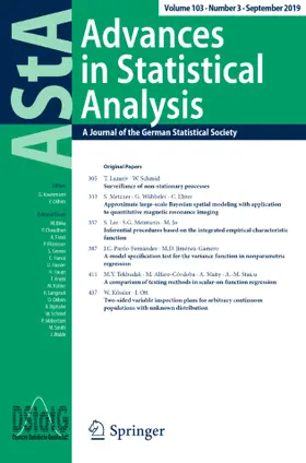 AStA Advances in Statistical Analysis | Springer | Zeitschrift | www.sack.de